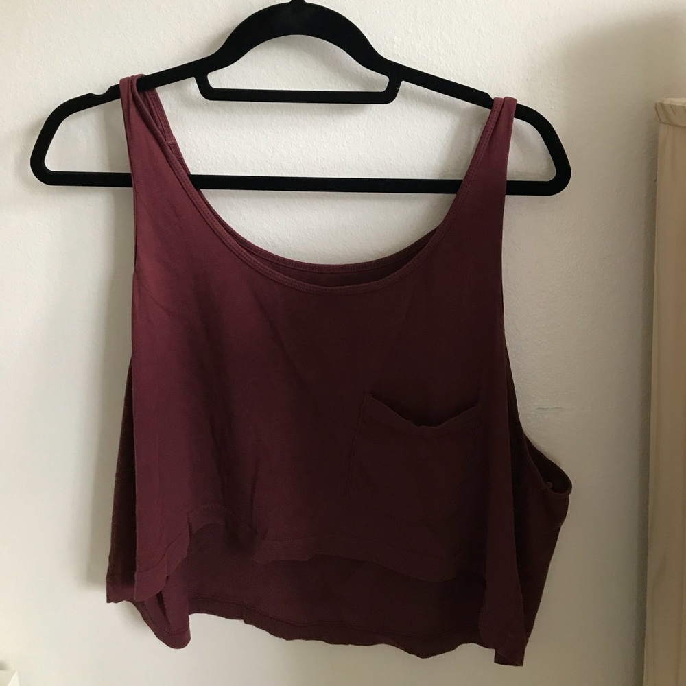 Maroon tank top
